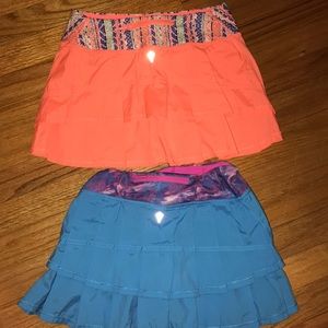 2 ivivva set the pace size 12 skirts.